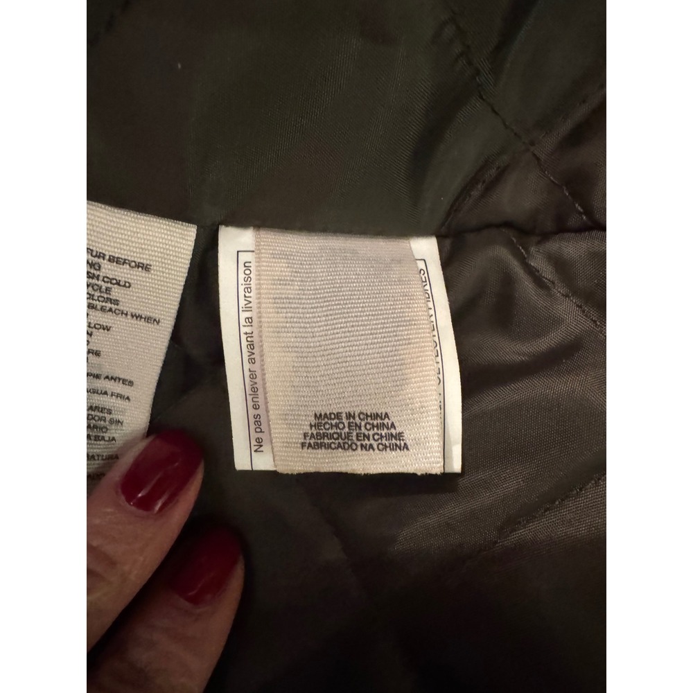 Rachel Rachel Roy Womens Olive Green Faux Fur Hooded Parka Jacket XS - Picture 13 of 13